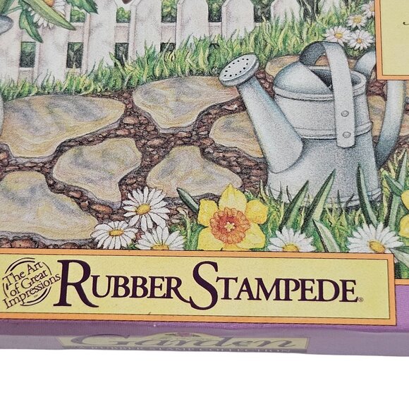Rubber Stampede The Country Garden Rubber Stamp Set New Sealed Vintage USA - Picture 3 of 9